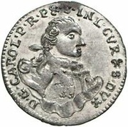1 Grossus - Carl of Saxony Mitau; round shields obverse image