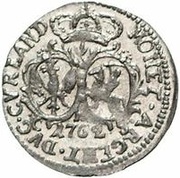 1 Grossus - Carl of Saxony Mitau; round shields reverse image