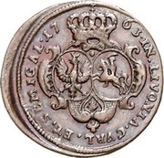 1 Grossus - Ernst Johann von Biron Mitau reverse image