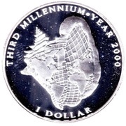 1 Dollar Third Millennium reverse image