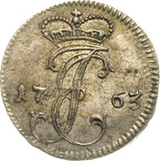 1 Grossus - Ernst Johann von Biron Mitau obverse image