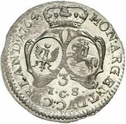 3 Grossus - Ernst Johann von Biron Mitau reverse image