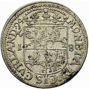 1 Ort - Friedrich Casimir Kettler Mitau reverse image