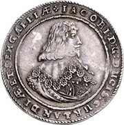 1 Thaler - Jacob Kettler Mitau; large shields obverse image