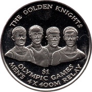 1 Dollar - Elizabeth II The Golden Knights, Bahamas, 2016 reverse image