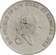 1 Thaler - Peter von Biron Trial strike obverse image