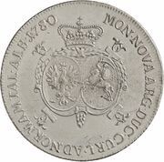 1 Thaler - Peter von Biron Trial strike reverse image
