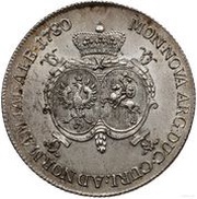 1 Thaler - Peter von Biron, Livonia, 1780 reverse image
