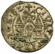 1 Denarius - Stephen Báthory Riga reverse image