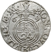 3 Polker - Carl XI, Livonia, 1669 reverse image