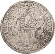 1 Dalderi - Gustav II Adolf Looking forward, Livonia, 1630-1631 reverse image