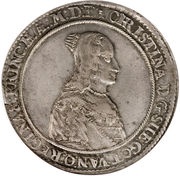 1 Dalderi - Christina 4th portrait obverse image