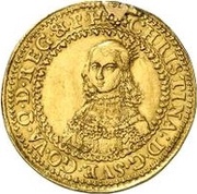 1 Ducat - Christina 1st portrait obverse image