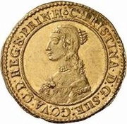 1 Ducat - Christina 2nd portrait obverse image
