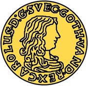 1 Ducat - Carl XI 3rd portrait; without inner circle obverse image