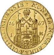 2 Ducats - Carl XI, Livonia, 1664-1667 reverse image