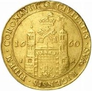 10 Dukat - Carl XI, Livonia, 1660 reverse image