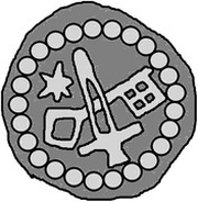 Denier Bracteate - Anonymous Sword right; key left and down; star left; diamond ring obverse image