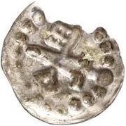 Denier Bracteate - Anonymous Sword left; key right and up, Livonia, 1248-1346 reverse image