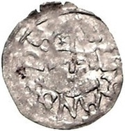 1 Pfennig - Johannes IV Duesborg Sword left; key right obverse image