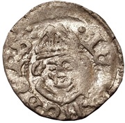 1 Pfennig - Johannes IV Duesborg Sword right; key left obverse image