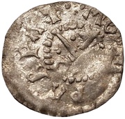 1 Pfennig - Johannes IV Duesborg Sword right; key left reverse image