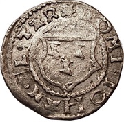 1 Schilling - Johannes VI Bey Pointy shields with regular squiggles; sword left; key right and down obverse image
