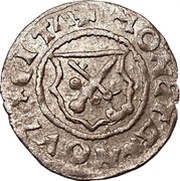 1 Schilling - Johannes VI Bey Pointy shields with retrograde squiggles reverse image