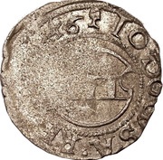 1 Schilling - Jodokus von der Recke One shield with curved top; sword right; key left and down obverse image