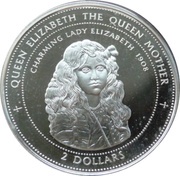 2 Dollars - Elizabeth II Queen Mother, Bahamas, 1997 reverse image