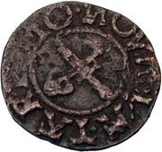 1 Schilling Sword right; key left reverse image