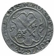 ½ Mark - Hermann II Wesel, Livonia, 1557 reverse image