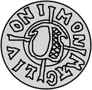 1 Pfennig - Wolter von Plettenberg and Jasper Linde Riga; one shield; bumpy bottom obverse image