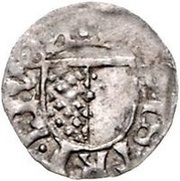 1 Pfennig - Wolter von Plettenberg and Jasper Linde Riga; two shields; smooth sides obverse image