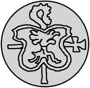 1 Pfennig - Wolter von Plettenberg and Jasper Linde Riga; bumpy shield, Livonia, 1509-1524 reverse image