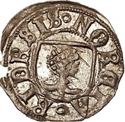 1 Schilling - Wolter von Plettenberg and Jasper Linde Riga; straight sides, Livonia, 1509-1524 reverse image