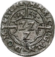 1 Schilling - Heinrich von Galen and Wilhelm von Brandenburg Riga; smooth top obverse image