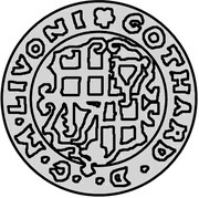 1 Ferding - Gotthard Kettler and Wilhelm von Brandenburg Riga obverse image