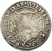 ½ Mark - Heinrich von Galen and Wilhelm von Brandenburg Riga; detached crosses, Livonia, 1553-1555 reverse image