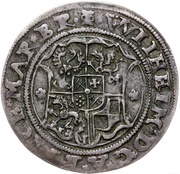 ½ Mark - Heinrich von Galen and Wilhelm von Brandenburg Riga; attached crosses, Livonia, 1554-1556 reverse image
