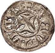 1 Lübische - Wennemar von Brüggeneye Reval; solid cross, Livonia, 1389-1401 reverse image