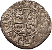 1 Artig - Anonymous Reval; solid cross without circle, Livonia, 1413-1424 reverse image