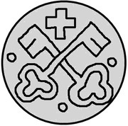 1 Pfennig - Hermann von Brüggeneye Riga, Livonia, 1535-1549 reverse image