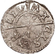 1 Schilling - Wolter von Plettenberg Reval; hollow dot with mixed lettering, Livonia, 1532 reverse image