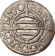 1 Schilling - Hermann von Brüggeneye Riga; pointy corners obverse image