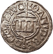 1 Schilling - Johann von der Recke Riga; flat top obverse image
