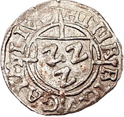1 Schilling - Heinrich von Galen Riga; flat top obverse image