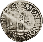 1 Ferding - Wolter von Plettenberg Riga; smooth shield, Livonia, 1523-1526 reverse image