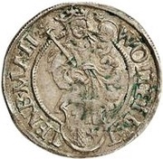 1 Ferding - Wolter von Plettenberg Riga; curved shield obverse image