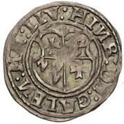 1 Ferding - Heinrich von Galen Reval; simple shield obverse image